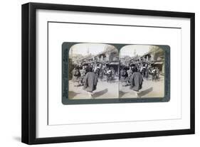 Batsumati Street, Yokohama, Japan, 1904-Underwood & Underwood-Framed Giclee Print