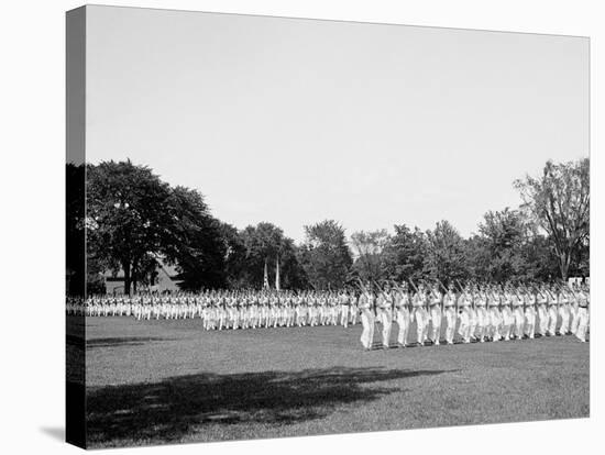 Battalion Passing in Review, West Point, N.Y.-null-Stretched Canvas