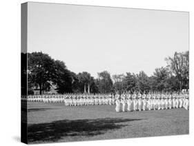 Battalion Passing in Review, West Point, N.Y.-null-Stretched Canvas