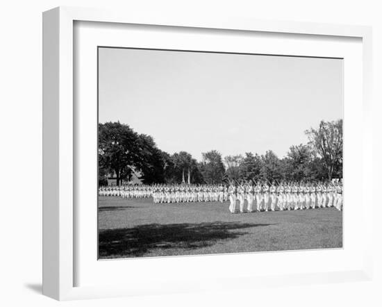 Battalion Passing in Review, West Point, N.Y.-null-Framed Photo