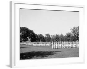 Battalion Passing in Review, West Point, N.Y.-null-Framed Photo