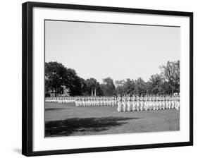 Battalion Passing in Review, West Point, N.Y.-null-Framed Photo