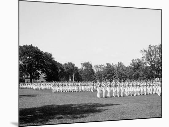 Battalion Passing in Review, West Point, N.Y.-null-Mounted Photo