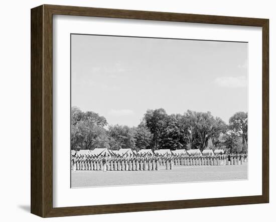 Battalion Ready for Inspection, United States Military Academy, West Point, N.Y.-null-Framed Photo