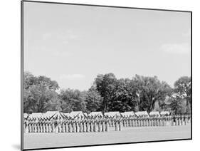 Battalion Ready for Inspection, United States Military Academy, West Point, N.Y.-null-Mounted Photo