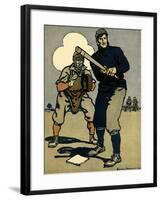 Batter and Catcher, 1902-Edward Penfield-Framed Giclee Print