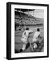 Batter Getting Ready for Pitch While Other Players are Waiting their Turn to Bat-Allan Grant-Framed Photographic Print