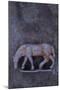 Battered Lead Model of Grazing Horse Lying on Tarnished Metal-Den Reader-Mounted Photographic Print