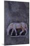 Battered Lead Model of Grazing Horse Lying on Tarnished Metal-Den Reader-Mounted Premium Photographic Print