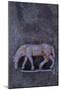 Battered Lead Model of Grazing Horse Lying on Tarnished Metal-Den Reader-Mounted Photographic Print