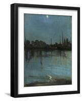 Battersea and the Thames from Chelsea, C.1890-Theodore Roussel-Framed Giclee Print