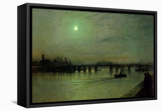 Battersea Bridge, 1885-John Atkinson Grimshaw-Framed Stretched Canvas