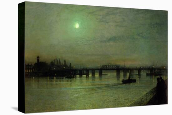 Battersea Bridge, 1885-John Atkinson Grimshaw-Stretched Canvas