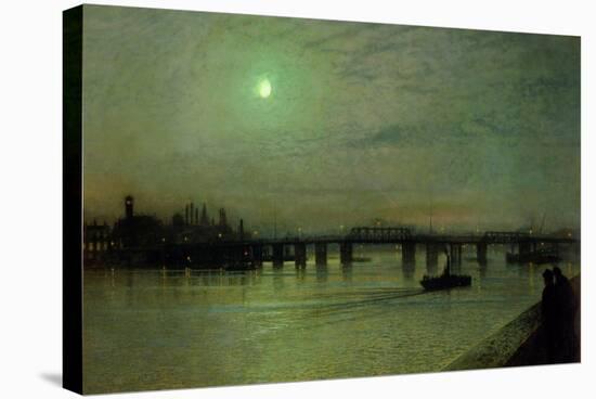 Battersea Bridge, 1885-John Atkinson Grimshaw-Stretched Canvas