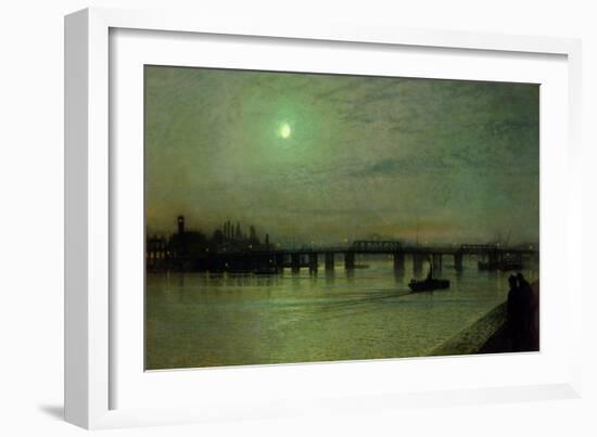 Battersea Bridge, 1885-John Atkinson Grimshaw-Framed Giclee Print