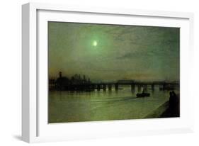 Battersea Bridge, 1885-John Atkinson Grimshaw-Framed Giclee Print