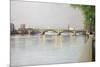 Battersea Bridge, 1995-Isabel Hutchison-Mounted Giclee Print