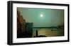 Battersea Bridge at Night-John Atkinson Grimshaw-Framed Giclee Print