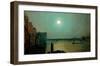 Battersea Bridge at Night-John Atkinson Grimshaw-Framed Giclee Print