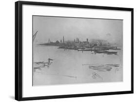 'Battersea, Dawn', 1877-James Abbott McNeill Whistler-Framed Giclee Print