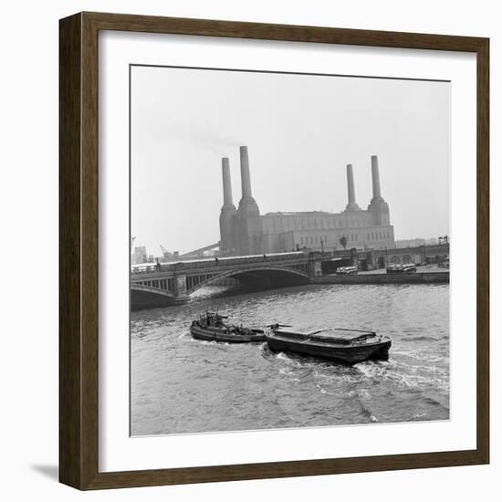 Battersea Power Station, 1954-Bela Zola-Framed Photographic Print