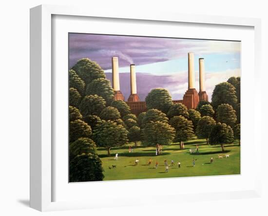 Battersea Power Station, 1982-Liz Wright-Framed Giclee Print