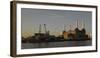 Battersea Power Station at Dawn, with Cranes and Buildings-Richard Bryant-Framed Photographic Print