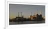 Battersea Power Station at Dawn, with Cranes and Buildings-Richard Bryant-Framed Photographic Print