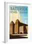 Battersea Power Station - Dave Thompson Contemporary Travel Print-Dave Thompson-Framed Giclee Print