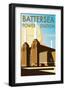 Battersea Power Station - Dave Thompson Contemporary Travel Print-Dave Thompson-Framed Giclee Print