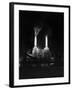 Battersea Power Station Floodlit at Night, 1951-null-Framed Premium Photographic Print