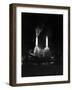 Battersea Power Station Floodlit at Night, 1951-null-Framed Photographic Print