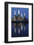 Battersea Power Station in London at Dusk with the Thames in the Foreground, London, England-David Bank-Framed Photographic Print