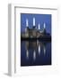 Battersea Power Station in London at Dusk with the Thames in the Foreground, London, England-David Bank-Framed Photographic Print