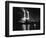 Battersea Power Station Lit up at Night, 1951-null-Framed Photographic Print