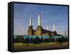 Battersea Power Station, London, England, UK-Neil Farrin-Framed Stretched Canvas