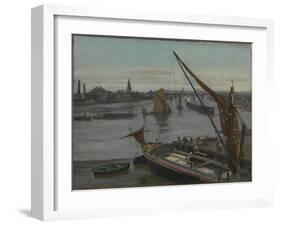 Battersea Reach-Walter Greaves-Framed Giclee Print