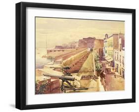 Battery in Gaeta-Giacinto Gigante-Framed Giclee Print