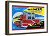 Battery Operated Bulldozer with Horn and Light-null-Framed Premium Giclee Print