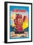 Battery Operated Hero Robot-null-Framed Art Print