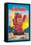 Battery Operated Hero Robot-null-Framed Stretched Canvas