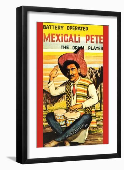 Battery Operated Mexicali Pete; the Drum Player-null-Framed Art Print