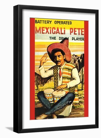 Battery Operated Mexicali Pete; The Drum Player-null-Framed Art Print