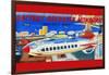 Battery Operated Monorail "Rocket Ship"-null-Framed Art Print