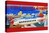 Battery Operated Monorail "Rocket Ship"-null-Stretched Canvas