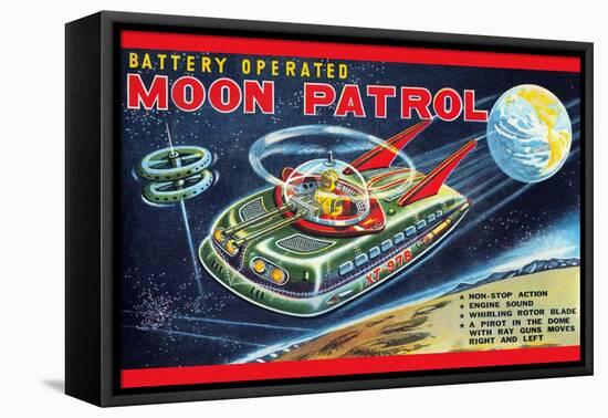 Battery Operated Moon Patrol XT-978-null-Framed Stretched Canvas