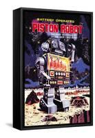 Battery Operated Piston Robot-null-Framed Stretched Canvas