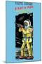 Battery Operated Remote Control Earthman-null-Mounted Art Print