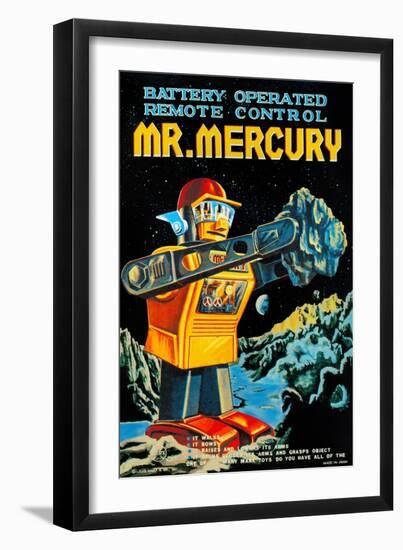 Battery Operated Remote Control Mr. Mercury-null-Framed Art Print