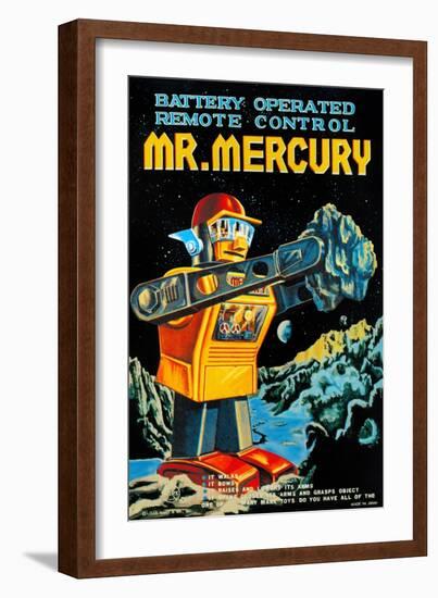 Battery Operated Remote Control Mr. Mercury-null-Framed Art Print